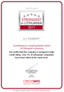 Certificate 2011