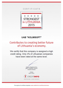Certificate 2015