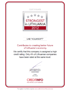 Certificate 2012