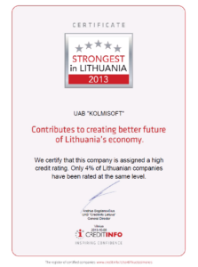 Certificate 2013